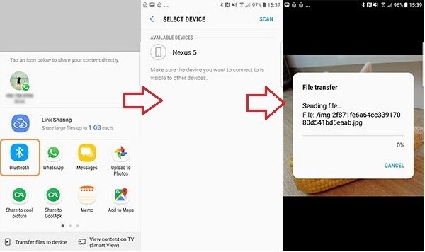 how-to-transfer-photos-from-Android-to-iPhone-with-Bluetooth