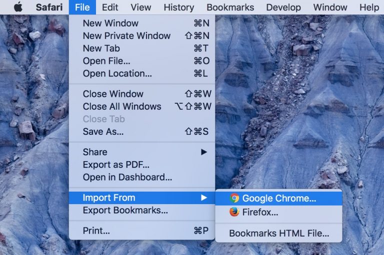 Export bookmark from Safari