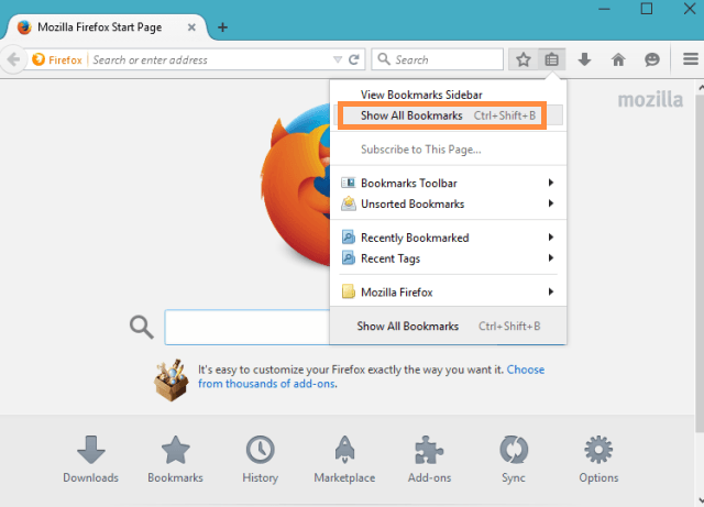 copy bookmarks from safari to firefox