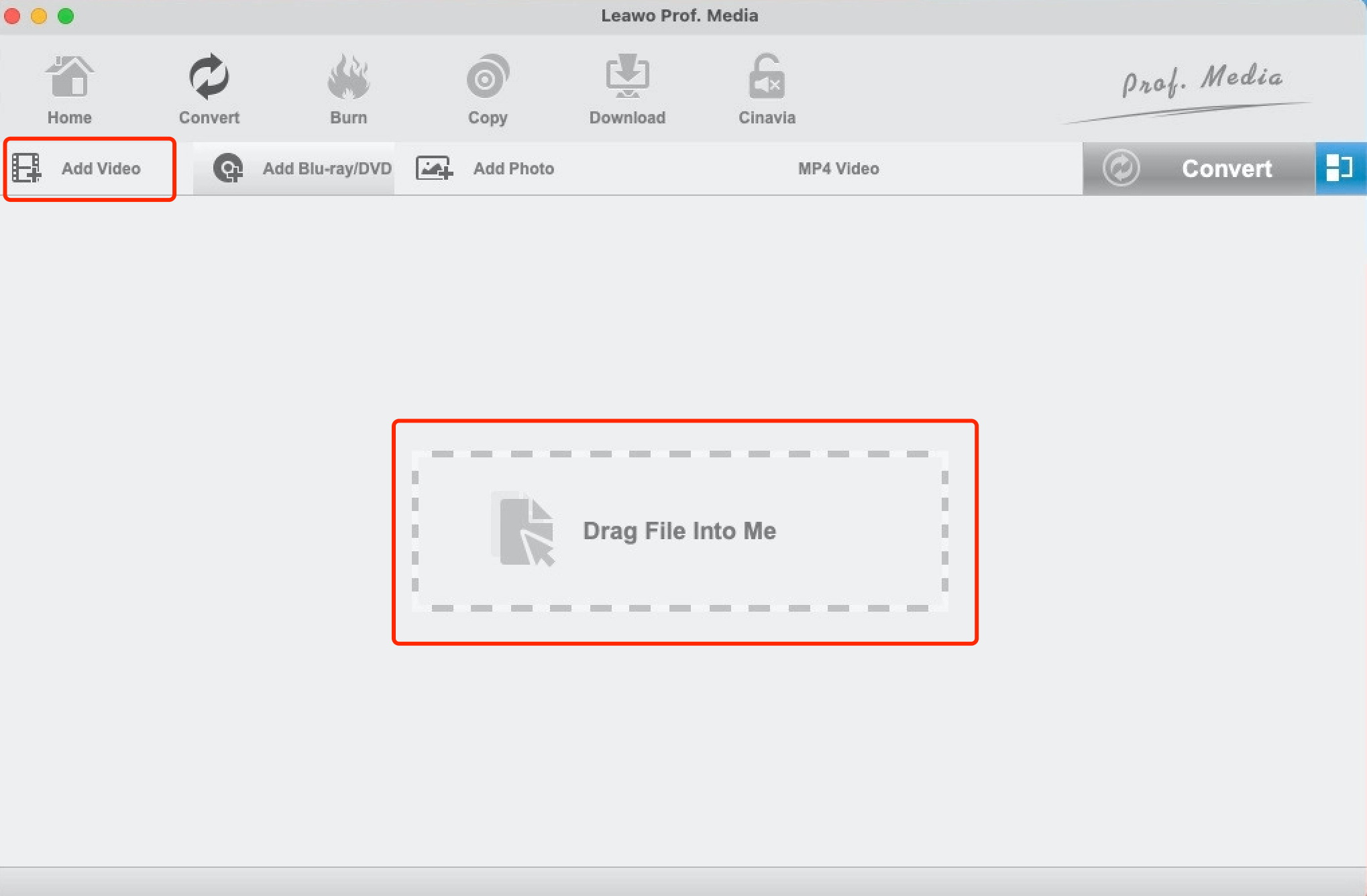  适用于 Mac 的 Windows Media Player 替代方案转换器添加文件 