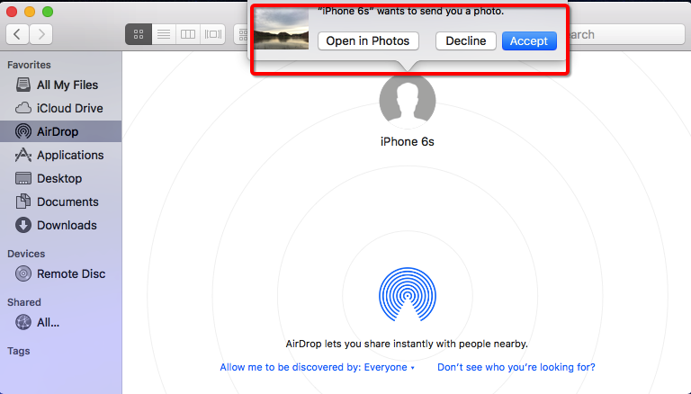 How to AirDrop from iPhone to Mac
