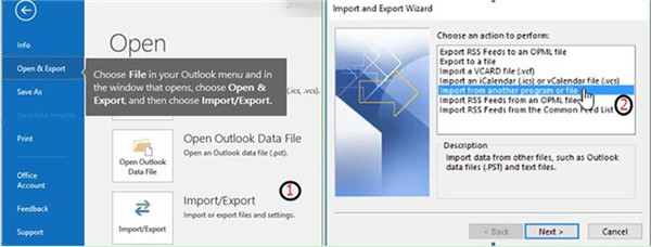 Import vCard File to Outlook Mac