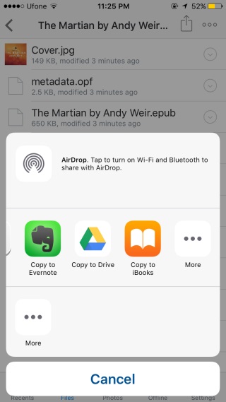 read EPUB on iPhone with iBooks