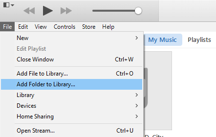 Add Folder to Library