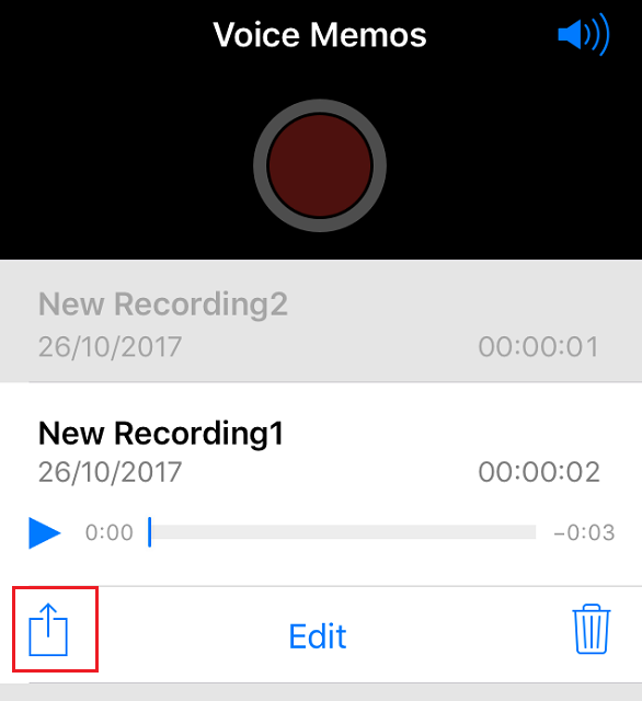 Open the Voice Memos app on your iPhone