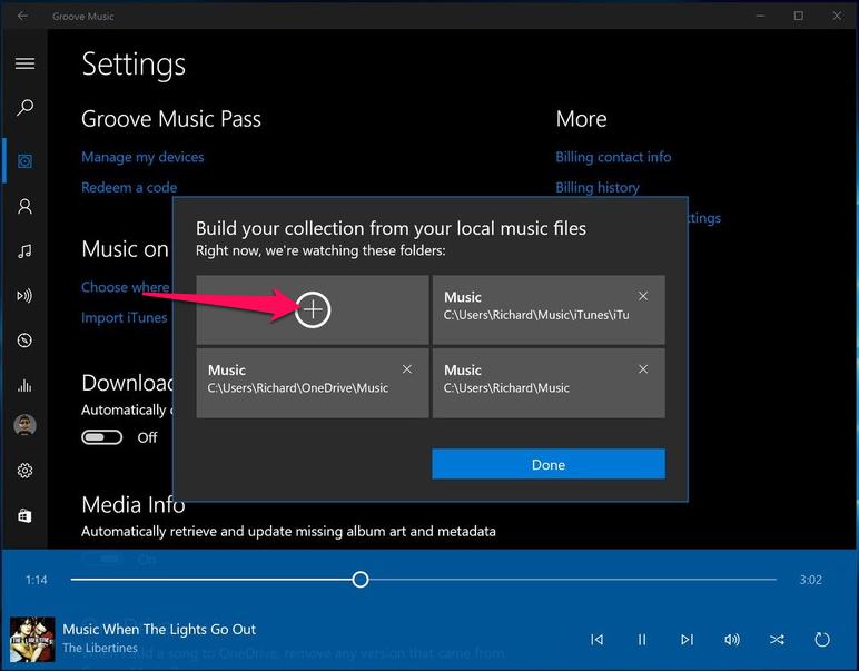 Import iTunes Music to Groove Music