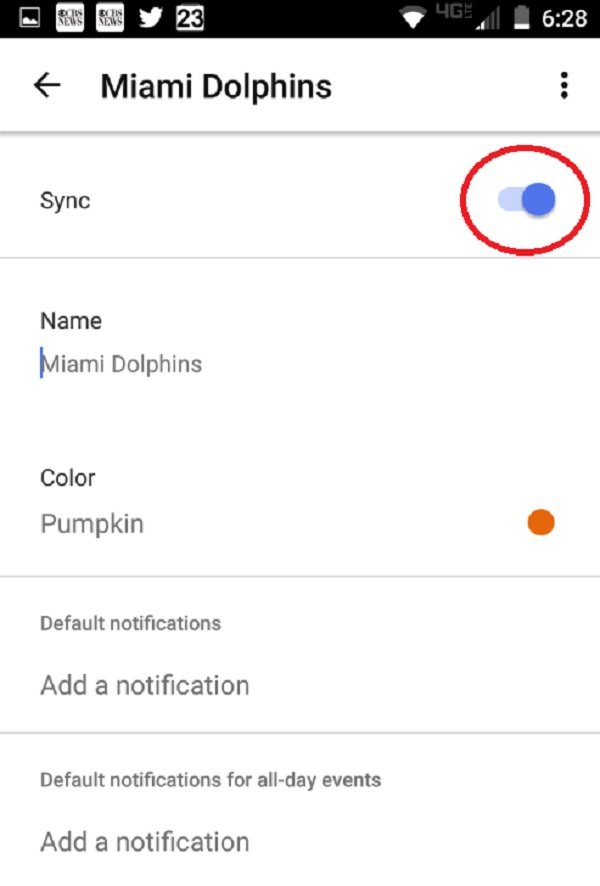 Sync Android Calendar with Google Calendar