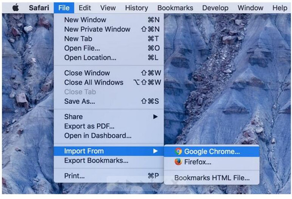 Transfer bookmarks from Chrome to Safari Manually