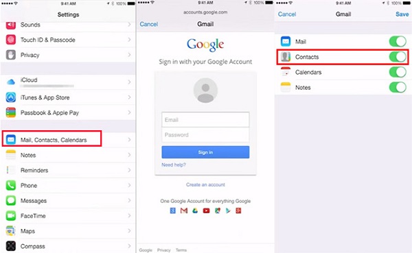 Transfer contacts from LG to iPhone
