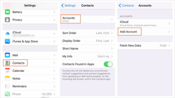 Transfer Contacts from Sony Xperia to iPhone via Gmail