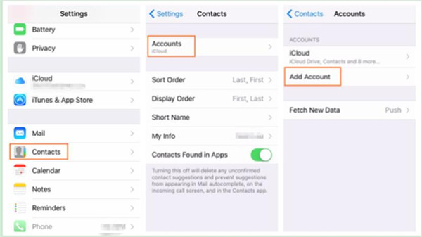 Transfer Contacts from HTC to iPhone via Gmail 