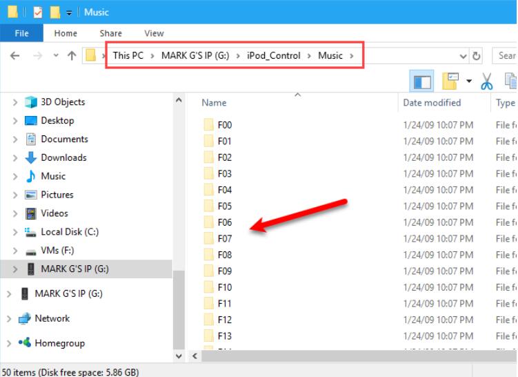 Use Windows Explorer to Transfer Music from iPod to Computer Windows 10