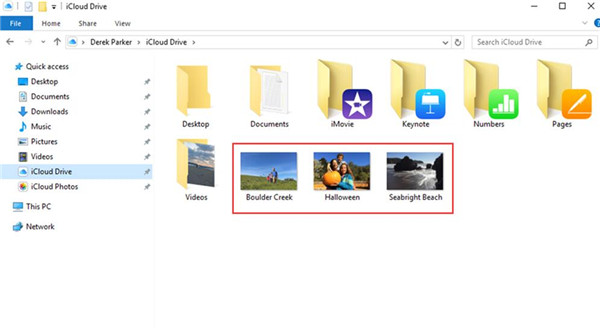 find the iCloud Drive folder