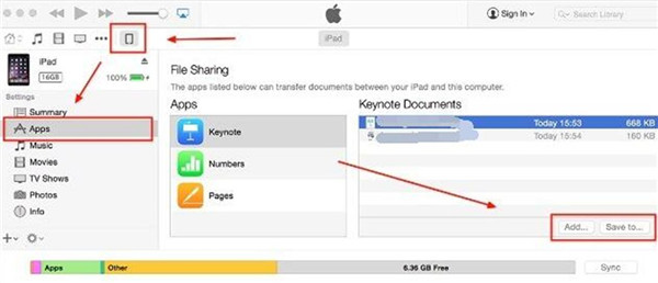 Transfer Data from Mac to iPod via File Sharing
