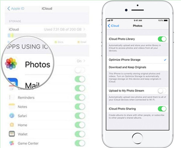 Sync iCloud Photos to iPhone