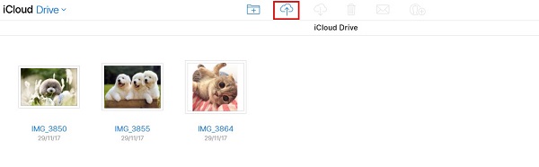 Choose the cloud image icon