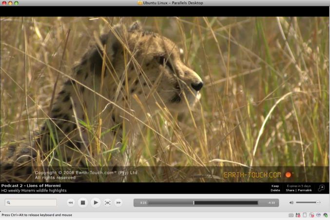 Miro media player for opening M4V videos on Ubuntu