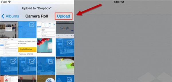 Upload Photos to Dropbox from iPad
