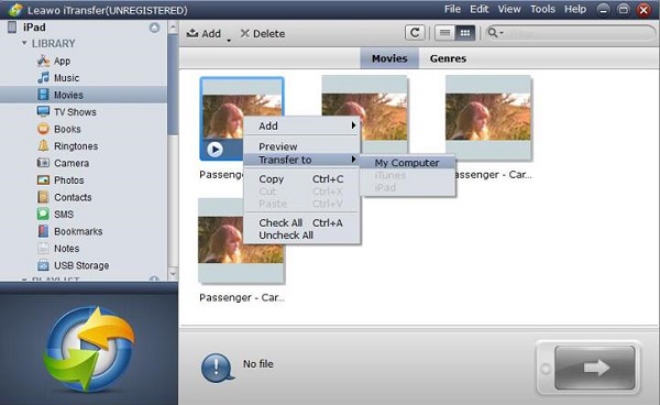 Transfer videos from iPad to PC