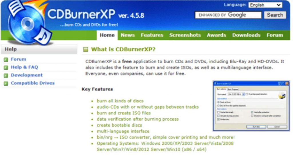 适用于 Windows 8 和 CD Burner XP 10 的 7 款最佳 ISO 创建软件