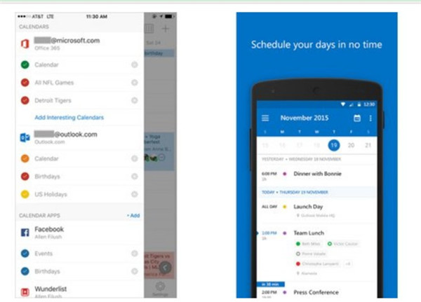 Outlook (Android, iOS: Free)