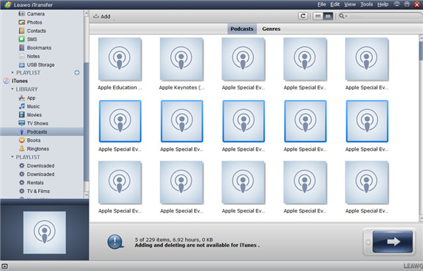 Choose iTunes Podcasts