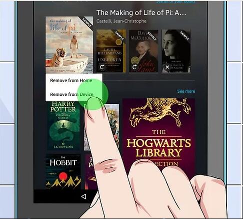 delete kindle books remove library book fire unwanted device leawo tutorial hold pop menu title where choose