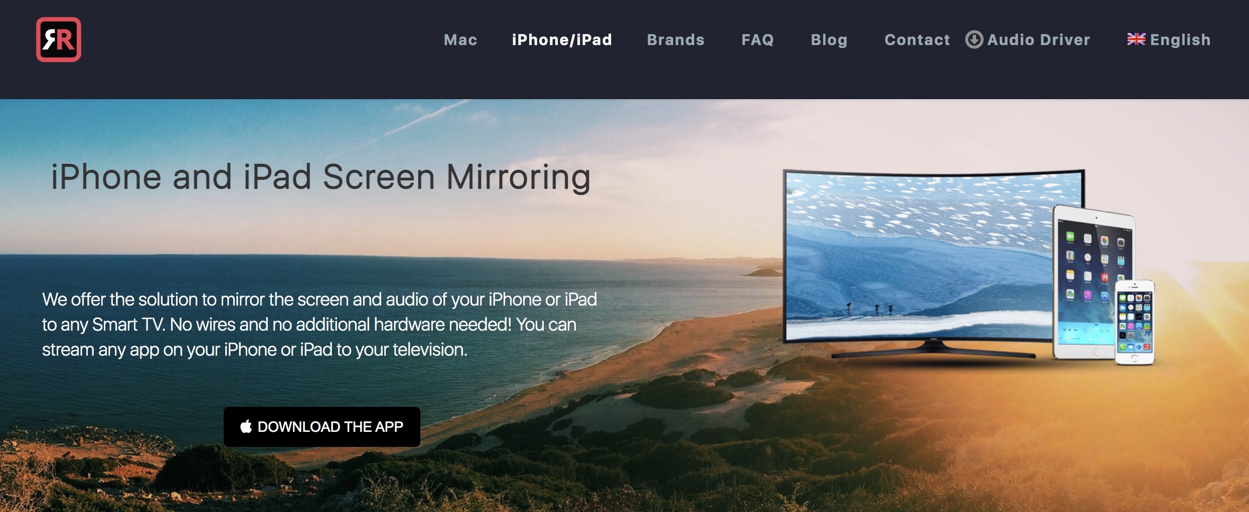  镜像 iPhone 到 PC-airbeamtv 