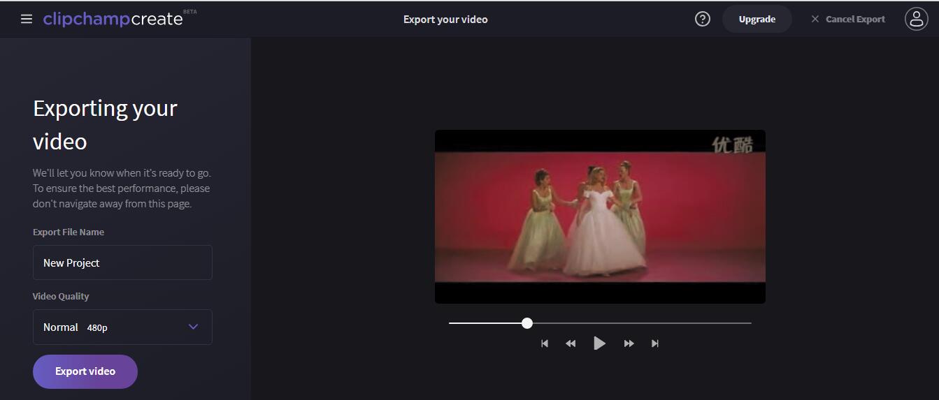 Export Video 