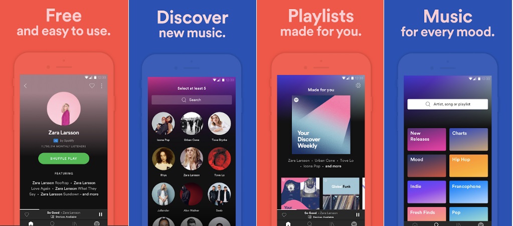 Introduce Spotify and iTunes