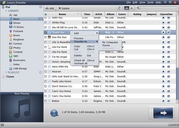 transfer-music-from-ipad-to-laptop-via-itransfer-selecting