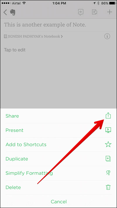 Tap-on-Share-in-Evernote-on-iPhone