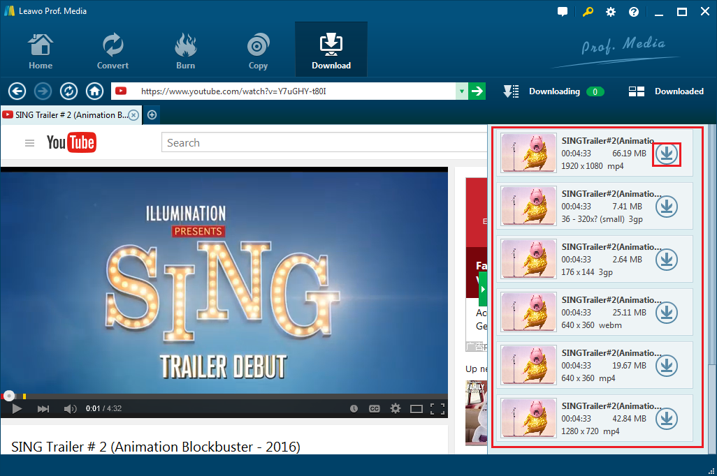 Locate target video on YouTube Locate target video on YouTube