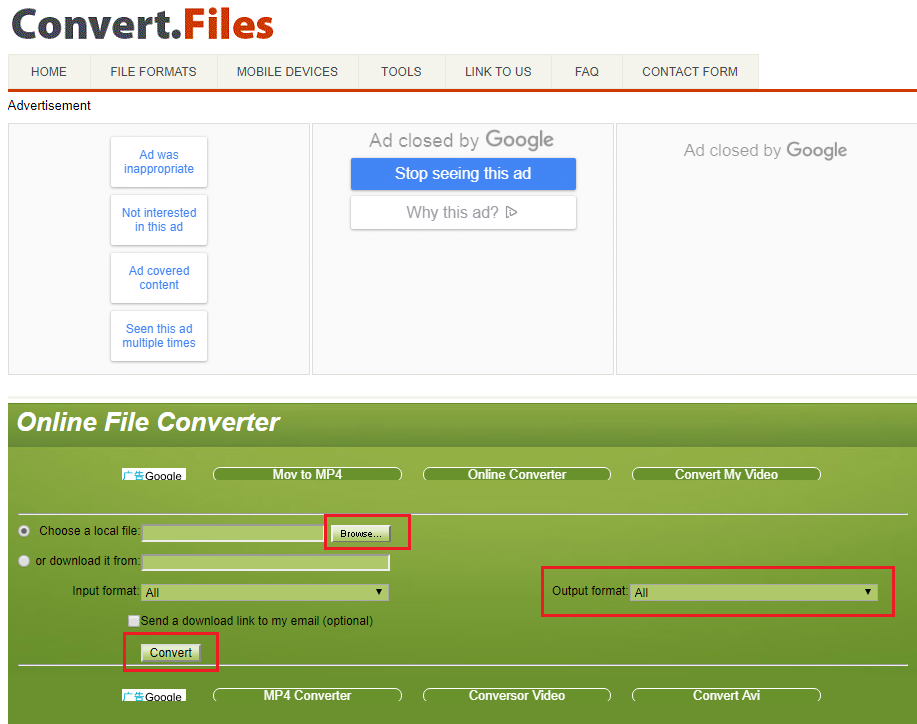 Convert files