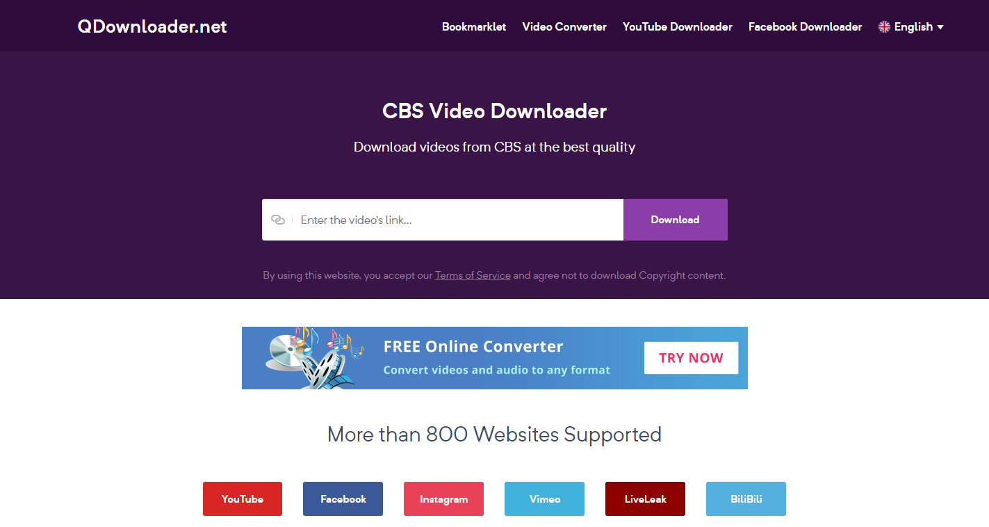 Use-online-downloader-to-download-CBS-video