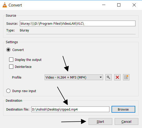 VLC-choose-a-Destination-file-10