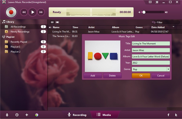 leawo-音乐录音机-编辑标签-6