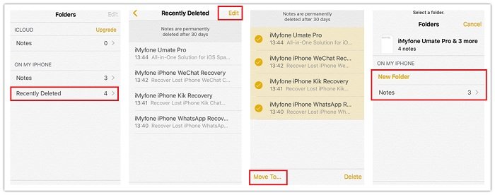 how to recover deleted notes on ipod touch