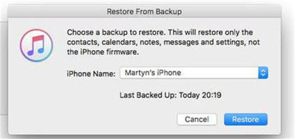 Restore your message from old iPhone to new iPhone