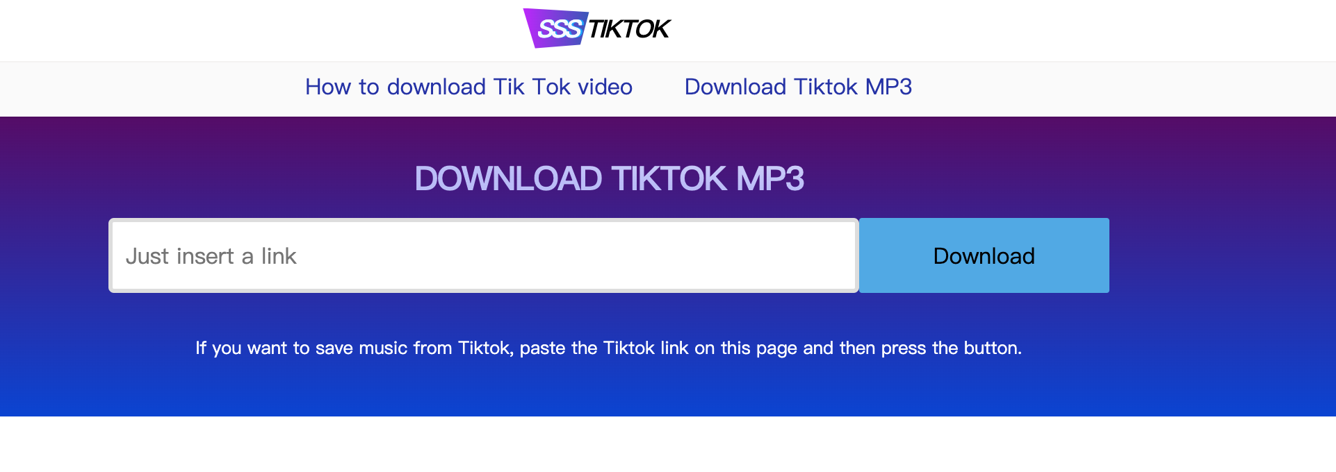 Save from tiktok audio