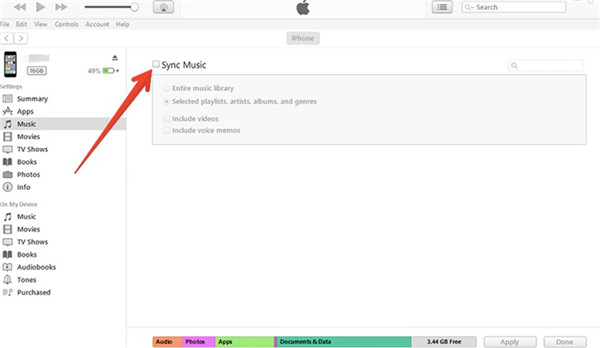 how-to-transfer-music-from-iphone-to-iphone-with-itunes-sync-music-6