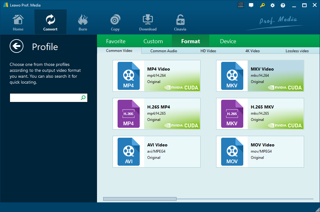 leawo-video-converter-choose-format 