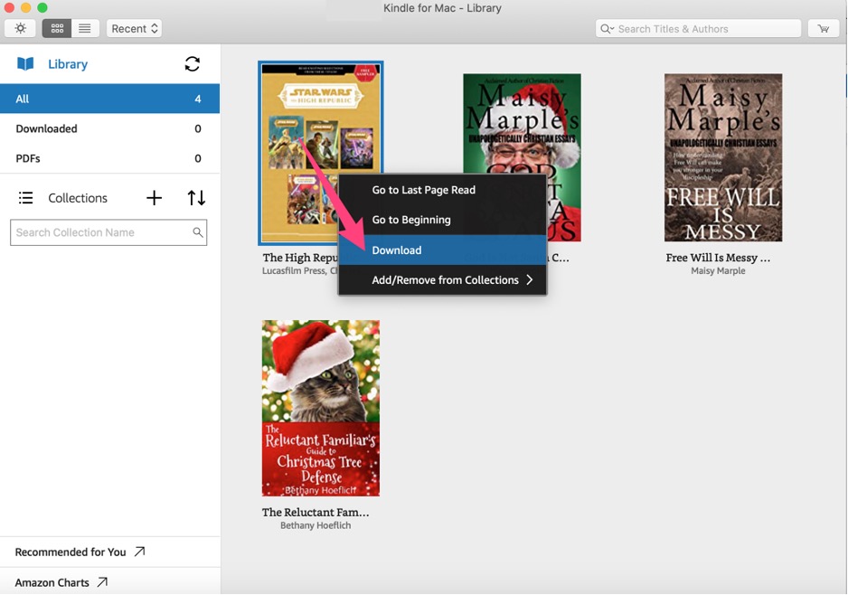  从 Kindle 应用程序下载睡前故事 