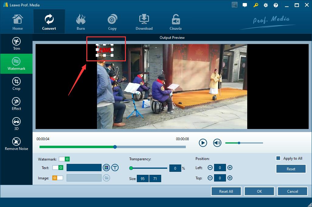  水印-视频水印功能已启用 