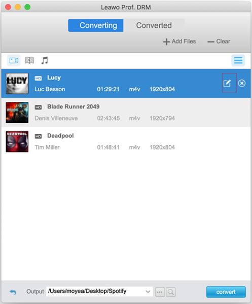 轉換前編輯視頻  