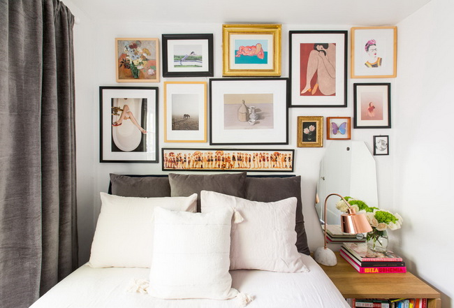 How-to-Make-a-photo-Wall-In-the-Bedroom