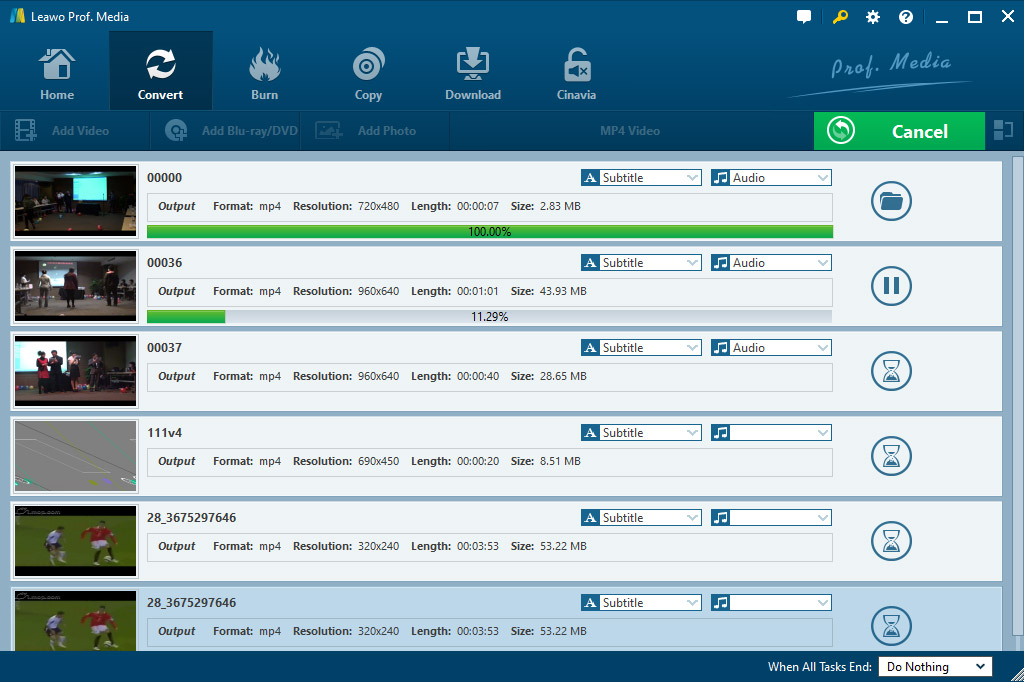  Soundcloud 到 MP4 开始转换 