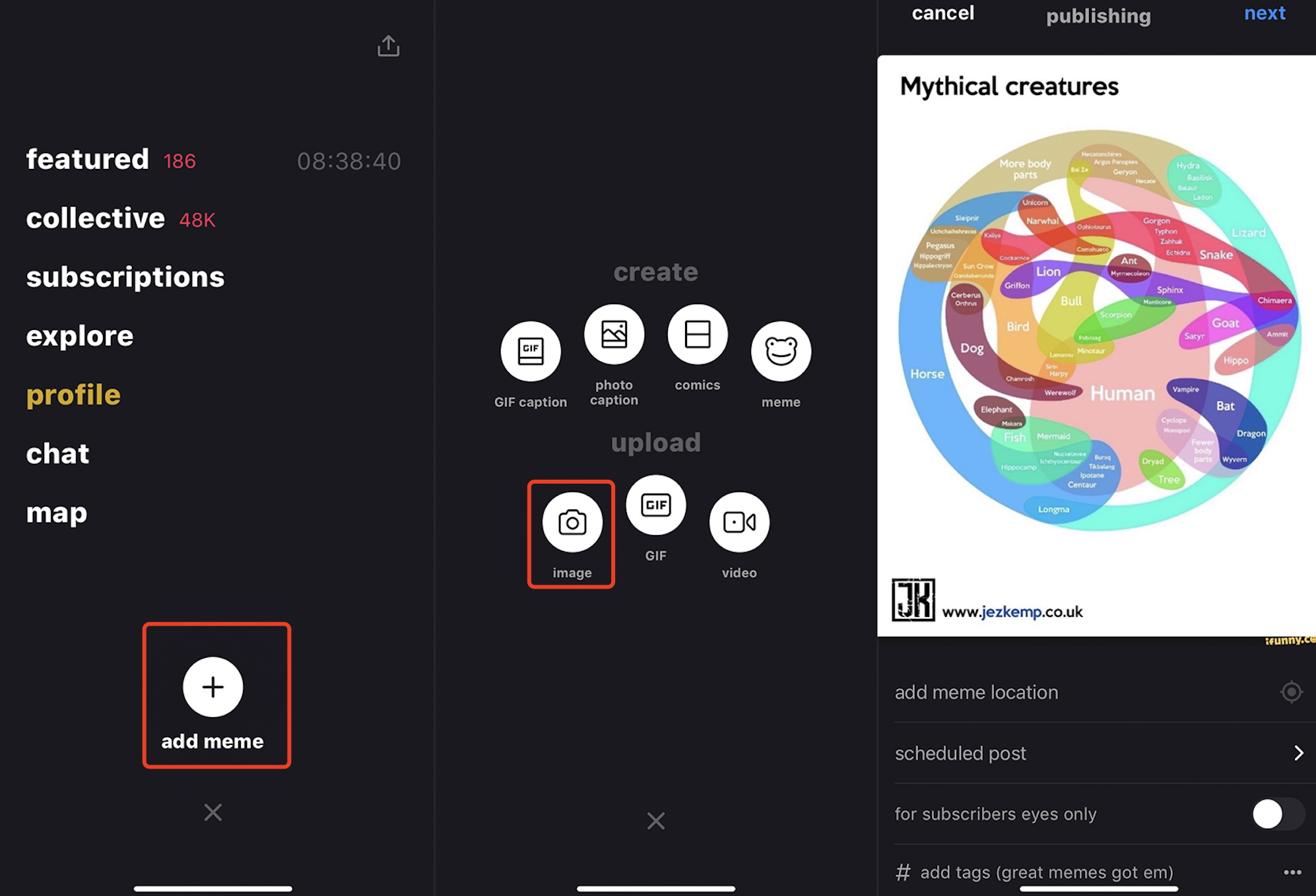  新的 iFunny 图片转发 