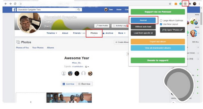 how-to-download-all-photos-from-Facebook--with-Chrome-Extension