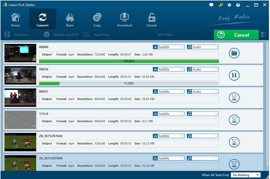 Bilibili 到 mp3 开始转换视频文件  